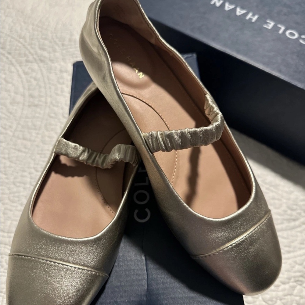 Cole Haan Yvette ballet flat Women's Shimmering Gold Loafers